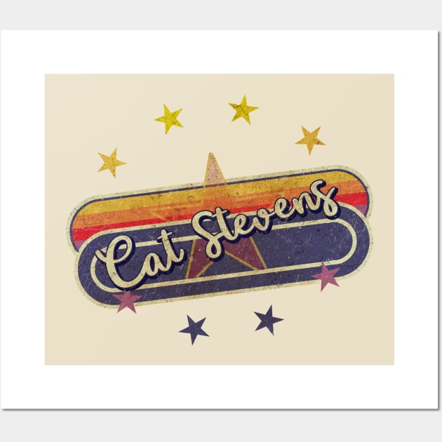 Cat Stevens Vintage ElaCuteOfficeGirl Wall Art by ElaCuteOfficeGirl Waving Hand